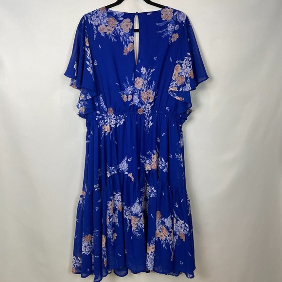 TORRID MINI CHIFFON RUFFLE HEM SKATER DRESS - Picture 5 of 10